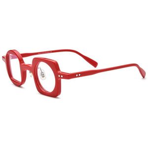 Vintage Ronde Acetaat Brillen Frame Mannen Retro Optische Bijziendheid Prescription Brilmontuur Vrouwen Luxe Brillen