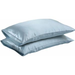 1 Pc 51*76 Cm Luxe Zijdeachtig Satijn Kussensloop Kussensloop Effen Kleur Standaard Kussensloop Baby Beddengoed
