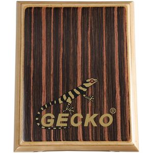 Gecko Cajon Drum Reizen Compacte Doos Drum Houten Platte Handtrommel Percussie Instrument Met Verstelbare Moersleutel Draagtas