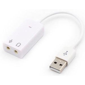 Externe Usb Geluidskaart 7.1 Adapter Usb Naar 3D Virtual Sound Audio Headset 3.5Mm Jack Voor Laptop Pc notebook