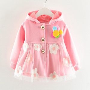 Bibicola Lente Herfst Baby Meisjes Sweatershirt Baby Hoddies Uitloper Voor Meisjes Peuter Kid Katoenen Kant T-shirt Jassen Kleding