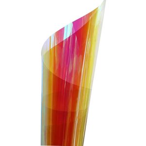 HOHOFILM Regenboog Iriserende Glasfolie Acryl Sticker Film voor Glas Raam Sticker Decoratieve A4/50 cm/100 cm /200 cm/300 cm