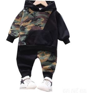 Mode Camouflage Kinderkleding Jongens Sets Herfst Peuter Jongens Kleding Lange Mouw Hoodie Tops + Broek 1-5 jaar Outfit