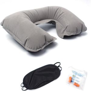 Nek Kussen Met Opblaasbare Nek Brancard En Cervicale Tractie Apparaat Voor Verlichten Pijn U-Vormig Kussen Pvc