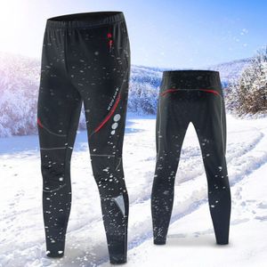 Winter Mannen Fietsen Broek Sport Broek Koude Proof Waterdichte Fleece Verdikte Bergbeklimmen Mountainbike Rijden Broek