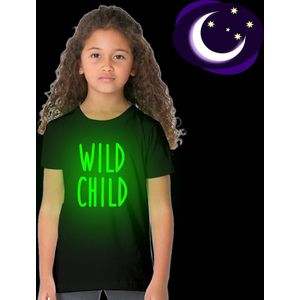 Wild Kind Kids Jongens Meisjes Zomer Casual Glow In The Dark Tops T-shirt Kinderen Mode Cool Tops Tees Peuter Grafische t-shirt