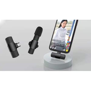 Draadloze Microfoon Voor Iphone Ipad Android Lavalier Voor Video-opname Tiktok Facebook Live Interview Plug Play Revers Mic