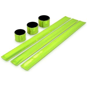 Reflecterende Snap Wrist &amp; Ankle Pop Bands Perfect Voor Wandelen, Fietsen, Huisdieren, en Kinderen Voor Night Veiligheid 6 Pcs