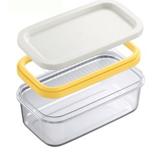 Boter Doos Multifunctionele Plastic Botervloot Met Slicer Voor Snijden Bpa Gratis Boter Doos 2 In 1 Clear Boter container