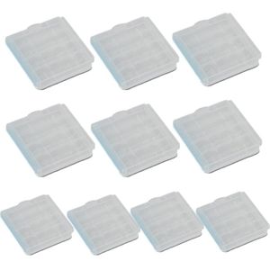 10 Pcs Plastic Geval Houder Storage Box Cover Voor Oplaadbare Aa En Aaa Batterijen SGA998