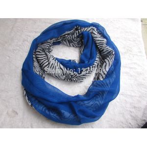 mode zebra print vrouwen infinity sjaal 6 kleur ronde cirkel sjaals solid sjaal 10 stks/partij