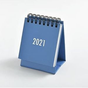 Eenvoudige Effen Kleur Mini Desktop Papier Kalender Dual Dagelijks Scheduler Tafel Planner Jaarlijks Agenda Organisator