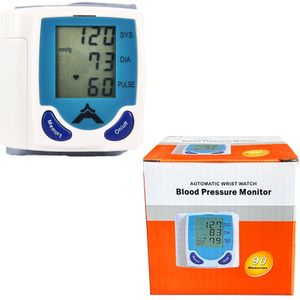 Digitale Pols Bloeddrukmeter &amp; Heart Beat Meter Bloeddrukmeter Lcd Automatische Pulse Horloge