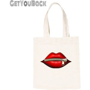 Lippen Rits Boodschappentas Grafische Tote Harajuku Shopper Bag Vrouwen Canvas Schoudertas Vrouwelijke Ulzzang Grappige Eco Grote Capaciteit