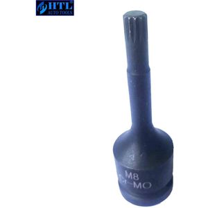 1/2 &quot;Dr. Impact Spline Bit Socket Set M5 M6 M8 M9 M10 M11 M12 78Mm Lengte
