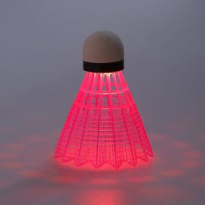 3Pcs Led Glowing Light Up Plastic Badminton Shuttles Kleurrijke Verlichting Ballen Xxuf