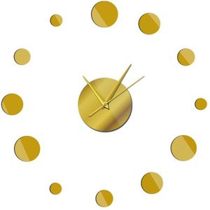 Ronde Reloj De Pared Klok Spiegel Acryl Home Decor Diy Eenvoudige Frameloze Giant Wandklok Moderne Horloges 3d Sticker
