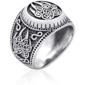 Retro Nordic Virgin Ring Zilveren Kleur Roestvrij Stalen Ring Beer Poot Ring Hip Hop Punk Biker Ring Vaderdag partij Sieraden