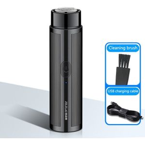 Mini Usb Elektrische Scheerapparaat Scheerapparaat Draagbare Roterende Snijkop Baard Stoppels Trimmer