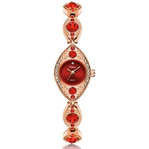 Luxe Vrouwen Armband Horloges Sieraden Diamond Blue Red Dames Casual Klok Staal Waterdicht Vrouwelijke Horloge Relogio Feminino