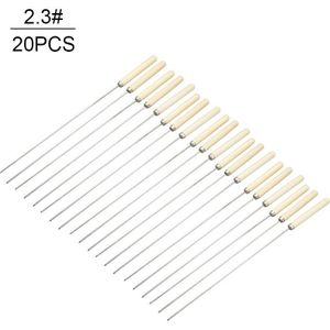 20Pcs Vlees Gebraden Spiesjes Stok Roestvrij Staal Bbq Naald Barbeque Spiesjes Keukengerei Outdoor Camping Picknick