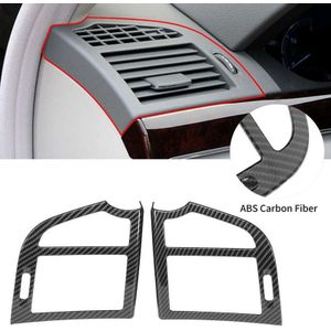 2 Stuks Carbon Fiber Stijl Side Air Vent Outlet Cover Fit Voor Mercedes Benz S Klasse W221 auto Spiegel Auto Styling
