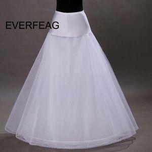 100% Een Lijn Tulle Wedding Bridal Petticoat Onderrok Hoepelrokken Voor Lange Trouwjurk