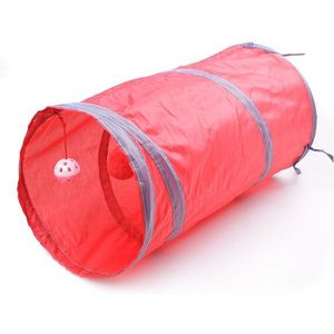 Hond Tunnel Buizen Training Speelgoed Opvouwbare Cat Tunnel 2 Gaten Spelen Buizen Ballen Inklapbare Kitten Dier Play Case Accessoires