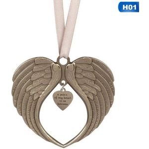 Angel Wing Decoratie Hanger Kerst Gedenkteken Metalen Hanger Charm Angel Wing Hanger Decoratie Hanger