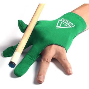 Cuesoul 10 Stks/set 3 Vinger Biljart Handschoenen Blauw/Balck/Rood/Groen Pool Cue Handschoenen