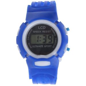 Kinderen Studenten Horloge Jongen Meisje Tijd Klok Elektronische Digitale LCD Pols Sport Horloge Best #2AP24