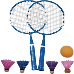 1 Paar Lichtgewicht Badminton Rackets Jeugd Kinderen Badminton Training Tool Buitensporten Shuttle Kinderen Spelen Speelgoed Set