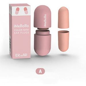 1 Pairs Capsule Oordopjes Super Geluiddichte Slaap Slaapzaal Anti-Snurken Artefact Memory Foam Oordopjes Pillendoosje Anti-geluid oordopje