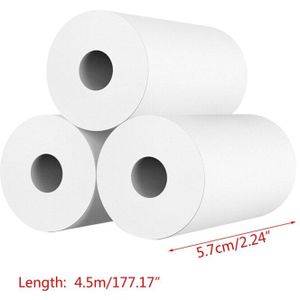 10 Rolls Wit Kid Camera Houtpulp Thermisch Papier Instant Print Vervanging Deel