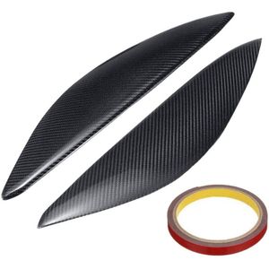 Carbon Fiber Koplamp Wenkbrauw Oogleden Trim Cover Koplamp Sticker Voor Vauxhall/Opel Vectra C/Signum Facelift 2006