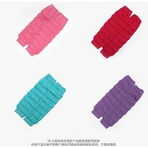 Meisje effen kleur gerimpelde gestreepte beenwarmer kids meisje jongen zoete Beenwarmers kinderen leuke leggings volwassen armwarmer 12 pairs