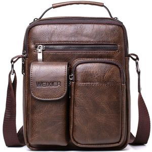 Loozykit Mannen Aktetas Tas Business Famous Brand Lederen Schoudertas Messenger Bags Kantoor Handtas 13.3 Inch Laptop