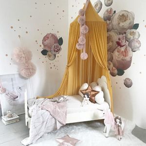 Kind Baby Bed Canopy Netting Bedcover Klamboe Gordijn Beddengoed Koepel Tent Klamboe Insect Stoppen Wit