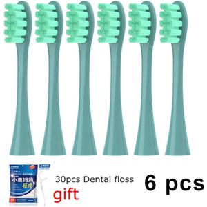 Opzetborstels Voor Oclean Flow/X Pro Elite/X Pro/F1/Z1/Een/air2 Sonic Elektrische Tandenborstel Nozzles Zachte Dupont Bristle