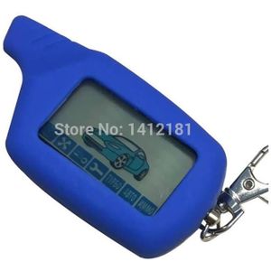 Top Een 91 Lcd Afstandsbediening Sleutel + Siliconen Case Voor Russische Auto Beveiliging 2 Weg Auto Alarm sleutelhanger Starline A91
