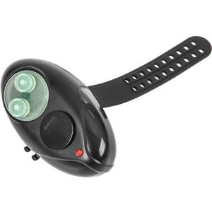 Leo Outdoor Vissen Sport Elektronische Led Light Fish Bite Sound Alarm Bell Hengel Zwart Alarm