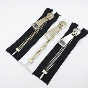 Grote rits #15 metalen rits voor naaien zak rits voor wind jas donsjack handtassen reparatie 15 cm 2 stukken zwart wit zip