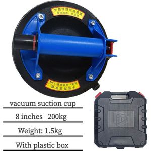 Vacuüm Zuignap 8 Inch 220 Kg Lager Capaciteit Zware Vacuüm Lifter Voor Graniet Tegel Glas Handmatig Tillen Sterke zuig