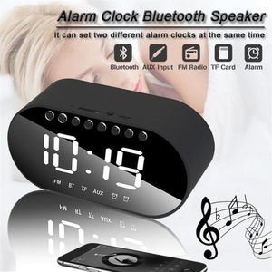 LED Wekker Radio Thuis Slaapkamer Digitale Klok Draadloze Bluetooth Speakers Ondersteuning Dual Wekker/FM Radio/AUX -in/TF Card