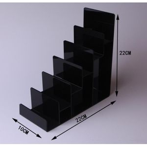 hoogwaardige Zwarte acryl Make Organizer Portemonnee Display Plank Zonnebril Plank telefoon Rack cosmetische Houder