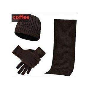 Xpay Mannen Super Warm Thermische Geïsoleerde Breien Winter Touchscreen Handschoen Hoed Sjaal Set Gezellige Fleece Voering