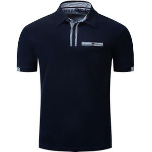 Polo Shirt Voor Mannen Business Polo 'S Korte Mouw Effen Kleur Zomer Tops Tees Rood Blauw Plus Size M L XL XXL