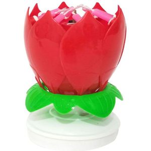 1 Pcs Lotus Bloem Festival Muziek Verjaardagstaart Kaarsen Decoratieve Music Party