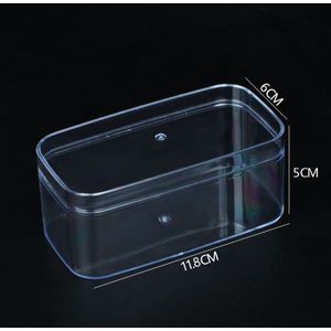 Plastic Make Organizer Wattenstaafjes Cosmetische Make-Up Wattenschijfje Organizer Sieraden Opbergdoos Voedsel Opslag Containers Met Deksel