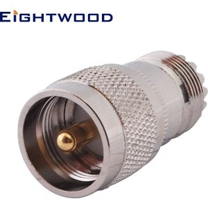 Eightwood 5Pcs Uhf Auto Radio Antenne Antenne Adapter Uhf Plug Mannelijk Naar Uhf Jack Vrouwelijke Rf Coax-Connector Recht dus-239 SO239